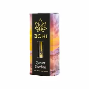 3CHI - DELTA 8 THC VAPE CARTRIDGE - SUNSET SHERBET
